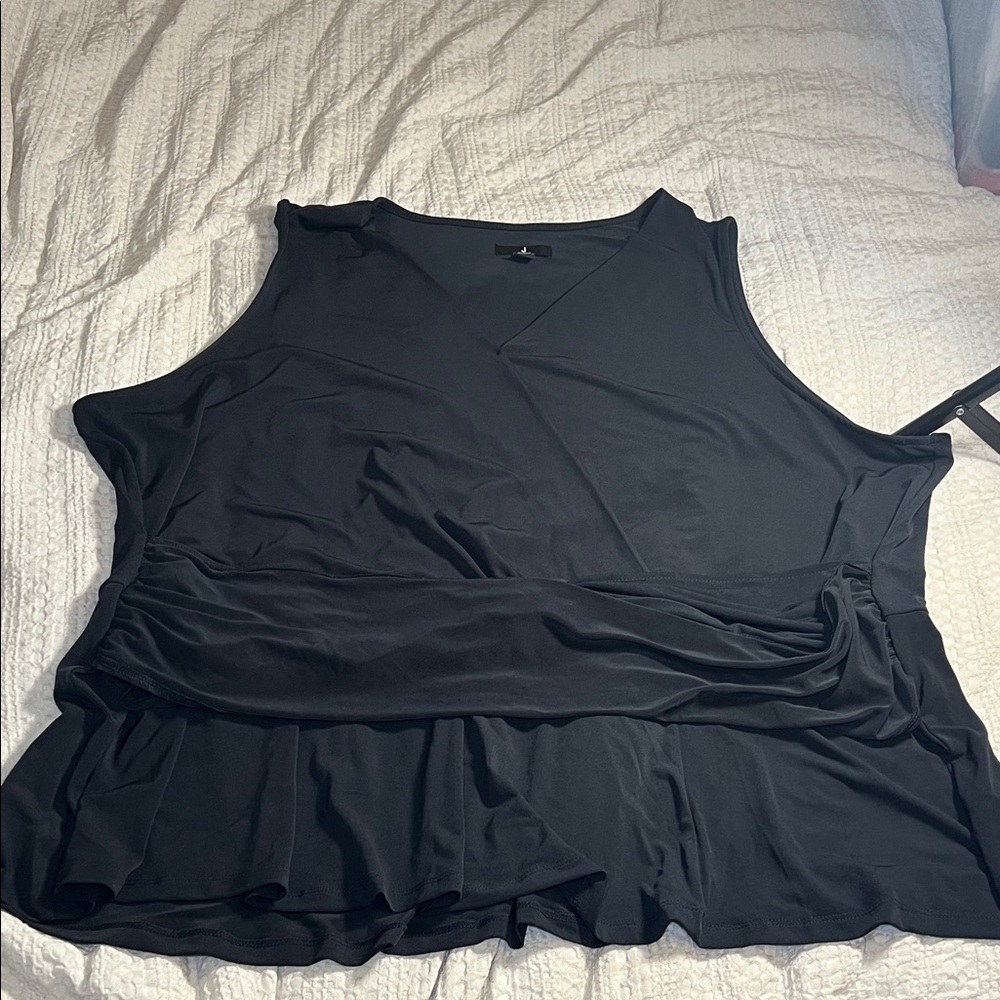 Jason Wu Black Sleeveless Blouse size 3X